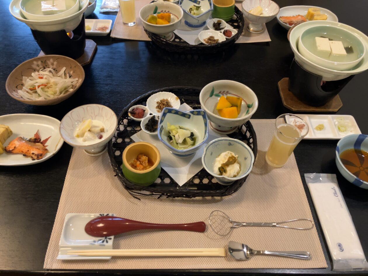 小梨の湯 笹屋の朝食の写真